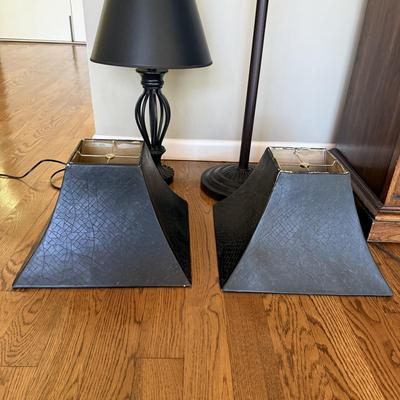 Torchiere Floor Lamp, Table Lamp & Two Extra Shades