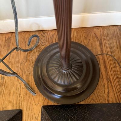 Torchiere Floor Lamp, Table Lamp & Two Extra Shades
