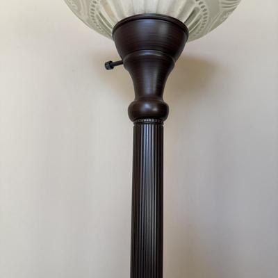 Torchiere Floor Lamp, Table Lamp & Two Extra Shades