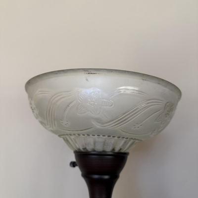 Torchiere Floor Lamp, Table Lamp & Two Extra Shades