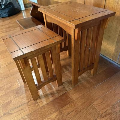 Petite Mission Style Nesting Tables