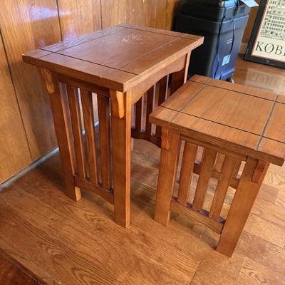 Petite Mission Style Nesting Tables