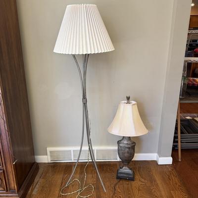 Two Silver Lamps