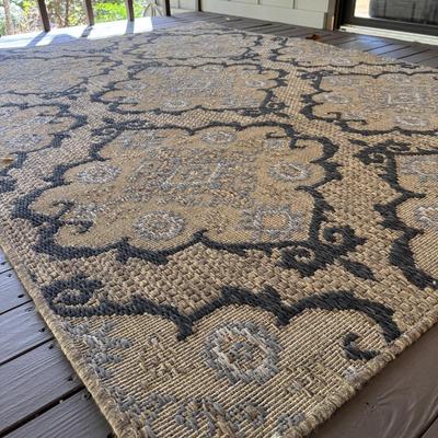 Outdoor Medallion Rug 5x7