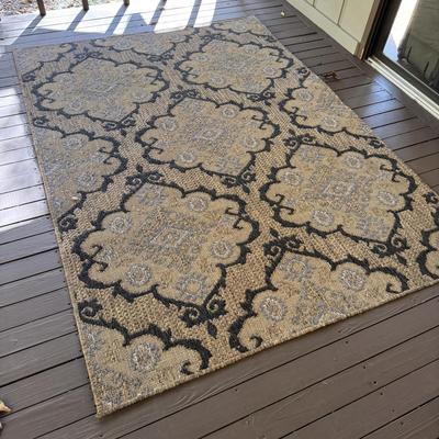Outdoor Medallion Rug 5x7