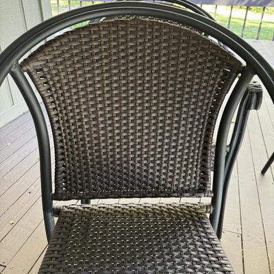 Glass Top Patio Table and Chairs