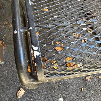 Two Metal Patio Chairs