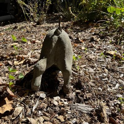 Digging Concrete Dog Statue