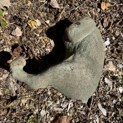 Digging Concrete Dog Statue