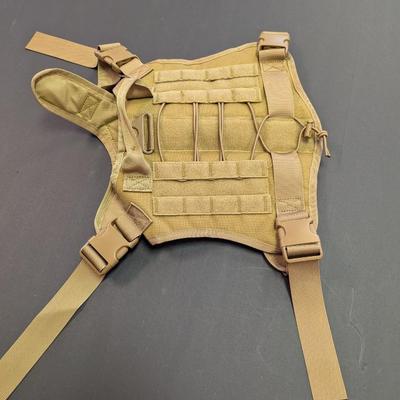 Tactical Dog Vest Size L Adjustable Military Style Dog Harness & EMT Harness