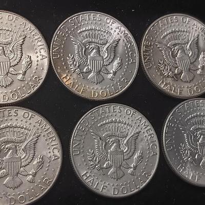TEN 1964 KENNEDY SILVER HALF DOLLARS