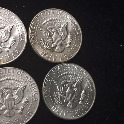 TEN 1964 KENNEDY SILVER HALF DOLLARS