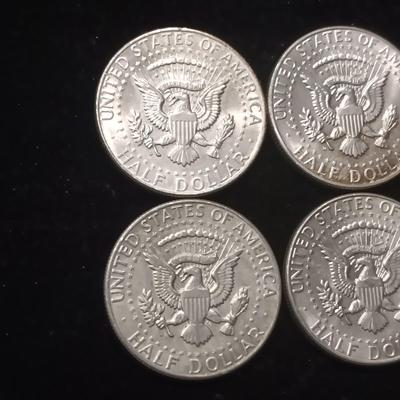 TEN 1964 KENNEDY SILVER HALF DOLLARS