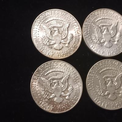TEN 1964 KENNEDY SILVER HALF DOLLARS