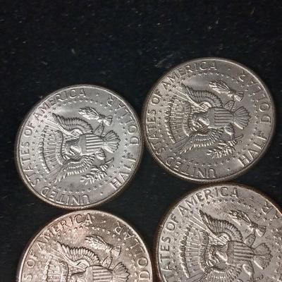 TEN 1964 KENNEDY SILVER HALF DOLLARS