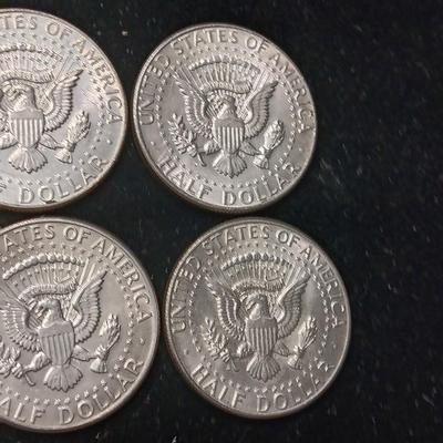 TEN 1964 KENNEDY SILVER HALF DOLLARS