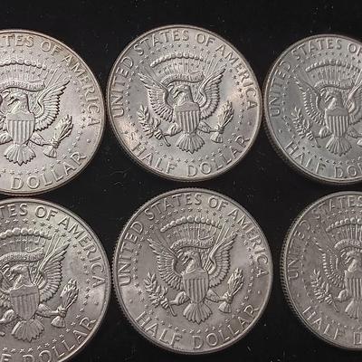 TEN 1964 KENNEDY SILVER HALF DOLLARS