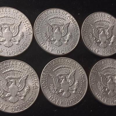 TEN 1964 KENNEDY SILVER HALF DOLLARS
