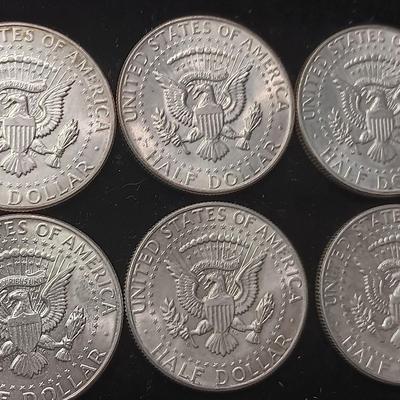 TEN 1964 KENNEDY SILVER HALF DOLLARS