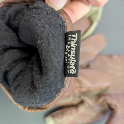 Leather Gloves - Pouch - Winter Mittens