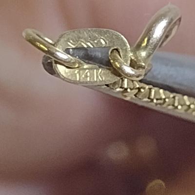 14 Karat Yellow Gold Necklace- Approx 20 1/2" Long and 3.2 Grams (#1)