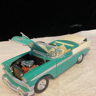 '56 CHEVROLET BEL AIR CONVERTIBLE DIE-CAST MODEL CAR