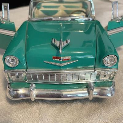 '56 CHEVROLET BEL AIR CONVERTIBLE DIE-CAST MODEL CAR