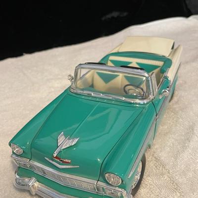 '56 CHEVROLET BEL AIR CONVERTIBLE DIE-CAST MODEL CAR