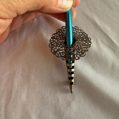 10K Filagree & Tussie Mussie/Boutonnière Pin (K-SS)