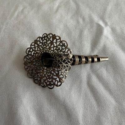 10K Filagree & Tussie Mussie/Boutonnière Pin (K-SS)