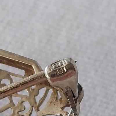 10K Filagree & Tussie Mussie/Boutonnière Pin (K-SS)