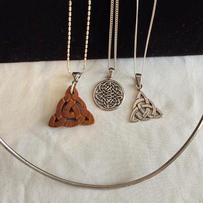 Celtic Infinity and Trinity Knots with More Sterling Silver Jewelry (K-SS)