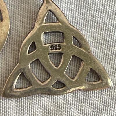 Celtic Infinity and Trinity Knots with More Sterling Silver Jewelry (K-SS)