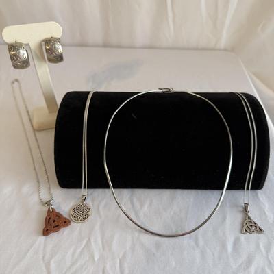 Celtic Infinity and Trinity Knots with More Sterling Silver Jewelry (K-SS)