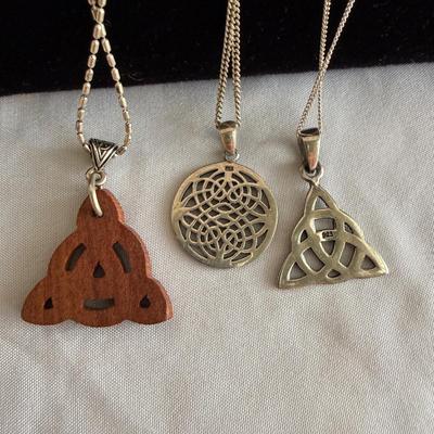 Celtic Infinity and Trinity Knots with More Sterling Silver Jewelry (K-SS)