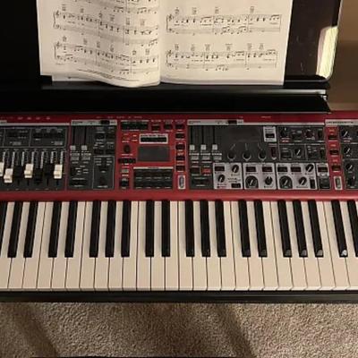 Sale Photo Thumbnail #1: Just repacked item ,no issues ,comes with manual ,power cable 120v and Sustain Pedal , fully working condition ,we are Nord dealer. USA 48 states shipping only.

We offer free local store pick up at :

ARMENS MUSIC/REPAIR SHOP

347w 36th street ,NEW YORK 