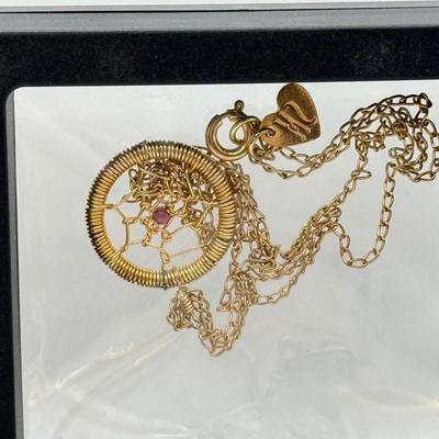 LOT 252J: Two Necklaces, Variety of Earrings & More