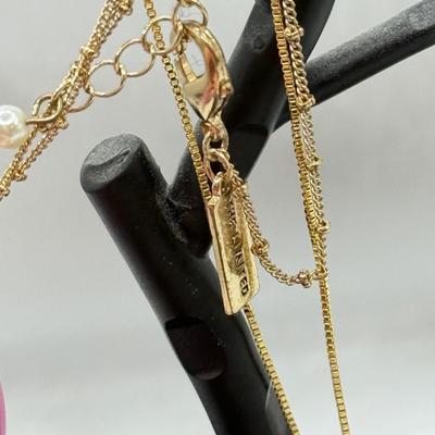 LOT 253J: Jewelry Tree w/ Small Collection of Jewelry