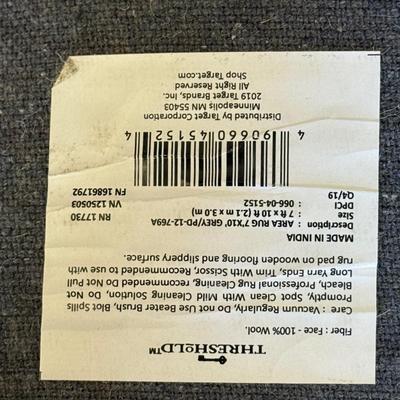 LOT 254L: Threshold Area Rug 7 x 10ft