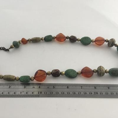 Colorful beaded fashion. Necklace