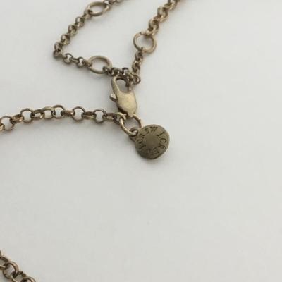 J crew black gold tone statement necklace