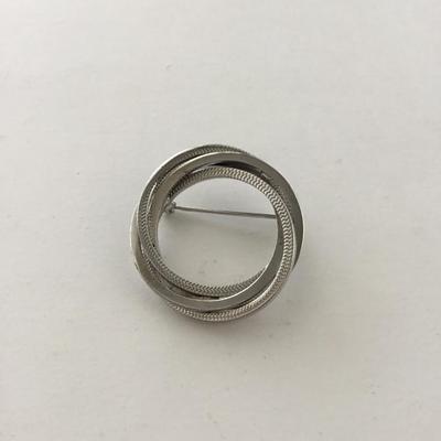 Silver tone unmarked pin vintage