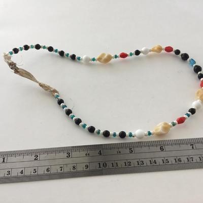 Beautiful vintage colorful fashion necklace