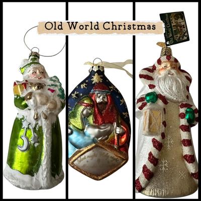 Christmas - Old World Christmas Ornament Set of 3