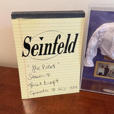 LOT 262K: Seinfeld Collection: Seasons 1&2 on DVD, Puffy Shirt Replica & Notepad Book