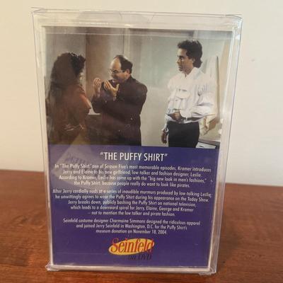 LOT 262K: Seinfeld Collection: Seasons 1&2 on DVD, Puffy Shirt Replica & Notepad Book