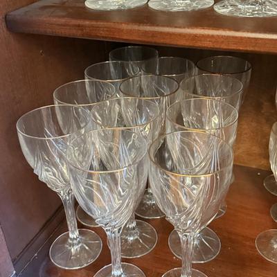 LOT 265D: Lenox Golden Sand Dune Stemware