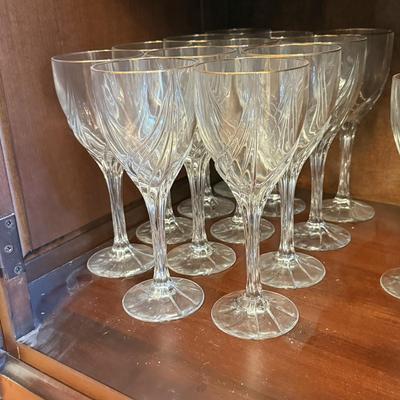LOT 265D: Lenox Golden Sand Dune Stemware