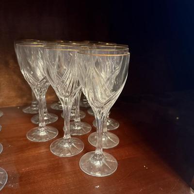 LOT 265D: Lenox Golden Sand Dune Stemware