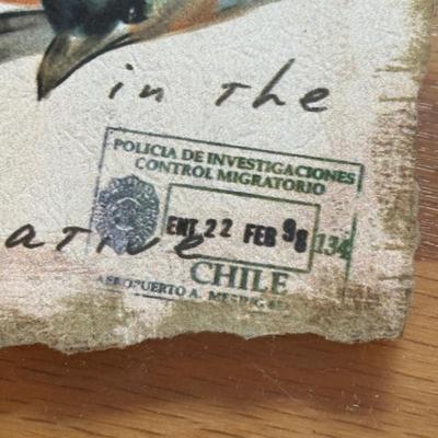 LOT 267D: Bird Artwork w/ Mirrored Frames